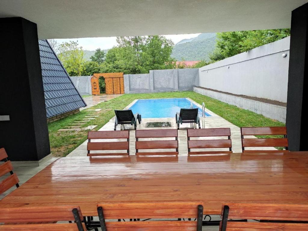 Qafqaz Wood Chalet Qabala Extérieur photo