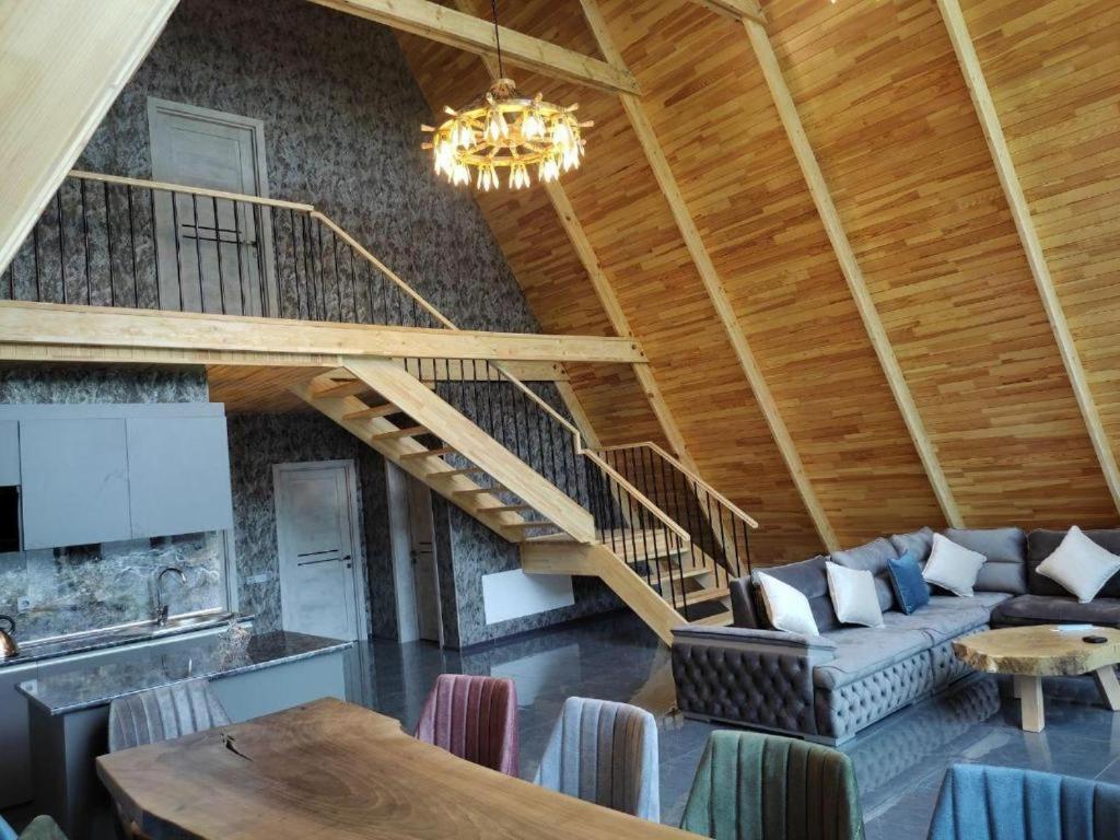 Qafqaz Wood Chalet Qabala Extérieur photo
