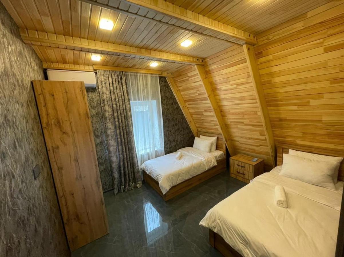 Qafqaz Wood Chalet Qabala Extérieur photo