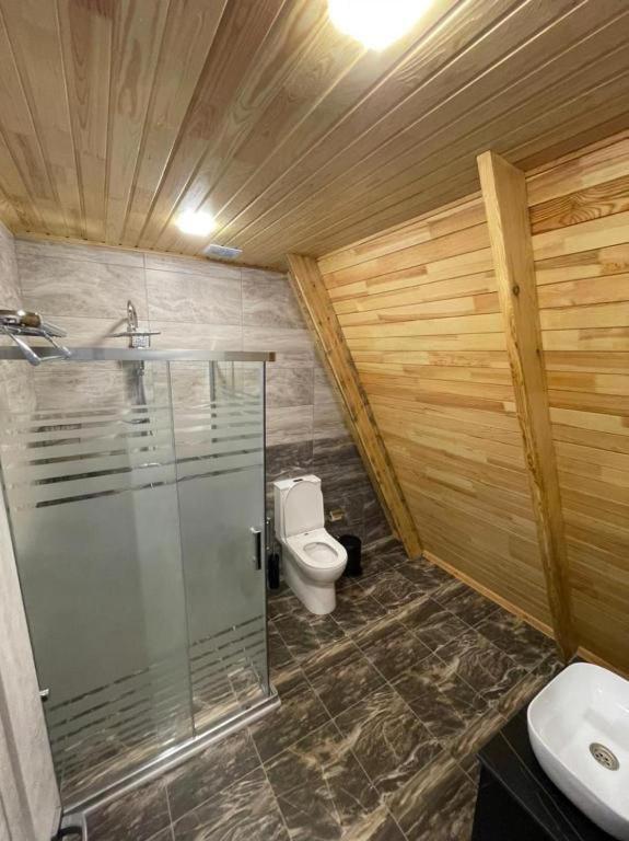 Qafqaz Wood Chalet Qabala Extérieur photo