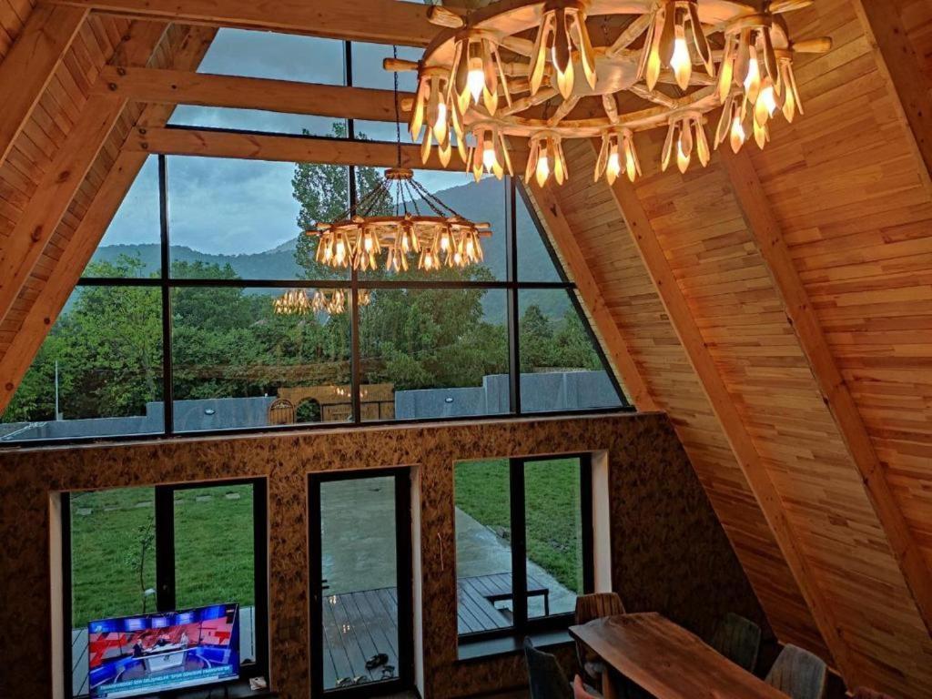 Qafqaz Wood Chalet Qabala Extérieur photo